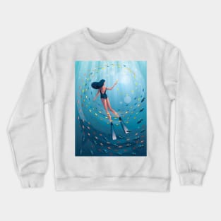 Ailana - Diver Girl Crewneck Sweatshirt